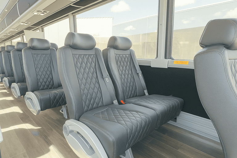 interior of Sayreville Charter Bus charter bus