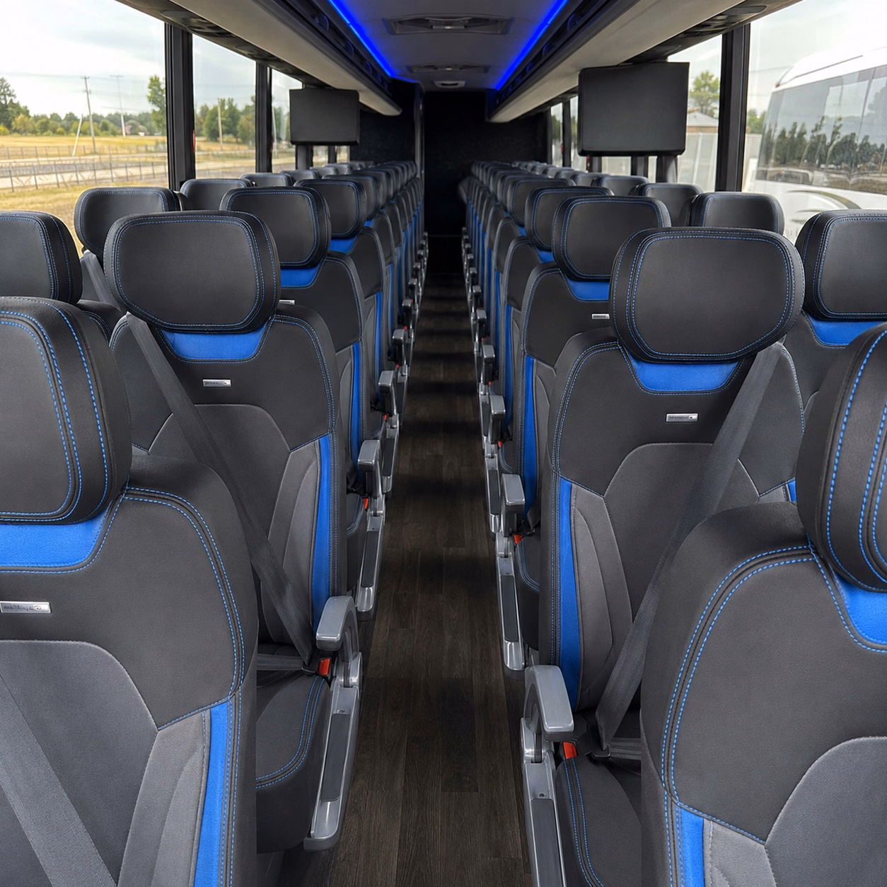 sayreville charter bus rental interior